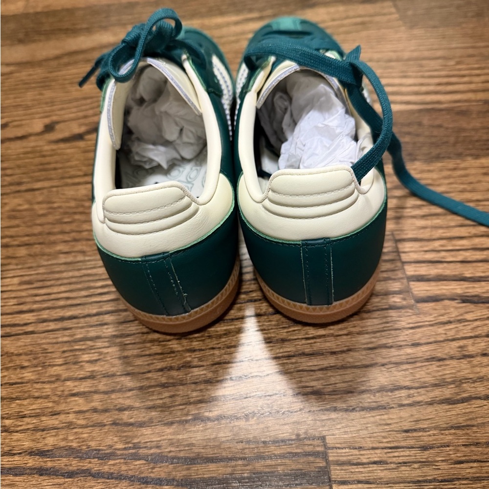 Adidas Samba OG Green and Cream Sneakers - Picture 5 of 6